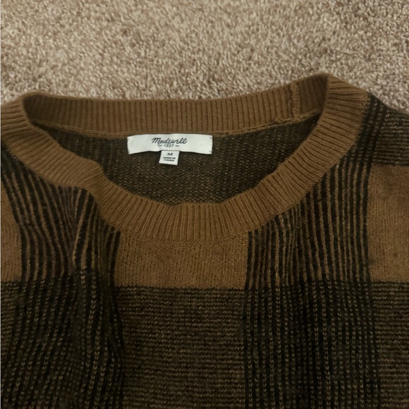 Plaid Madewell cropped sweater - Picture 2 of 2